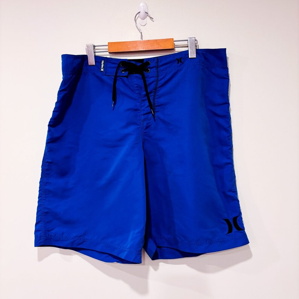 HURLEY Men’s blue board shorts | Surf swim trunk | Size 36‎ *